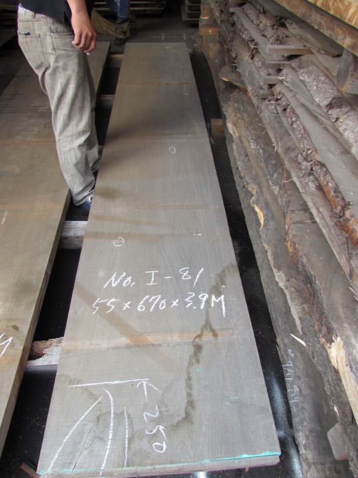 チーク　一枚板