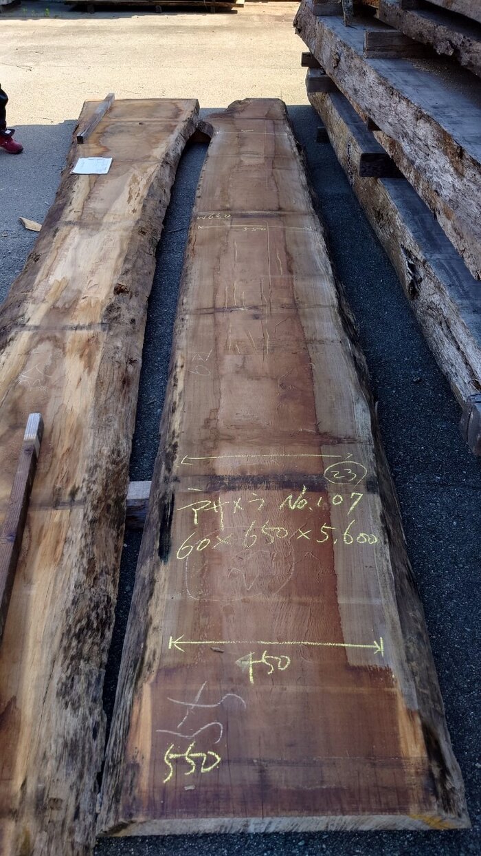 アサメラ　一枚板天板