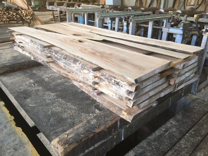 楡（ニレ）　無垢材