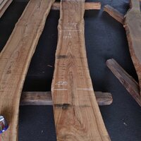 オリーブ　ベンチ座面