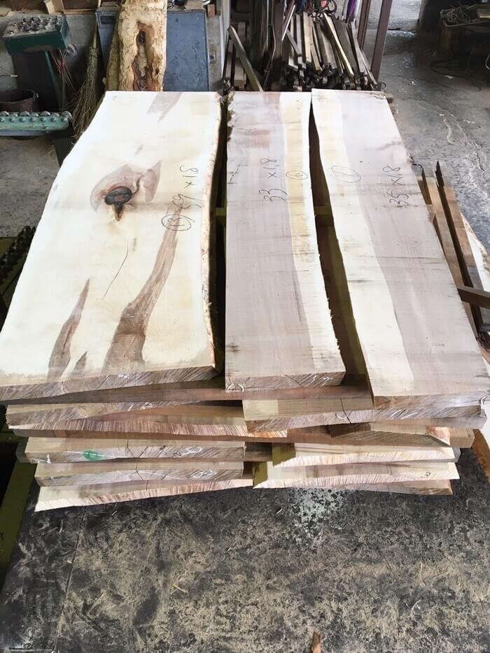 目白樺（メジロカバ） 無垢材