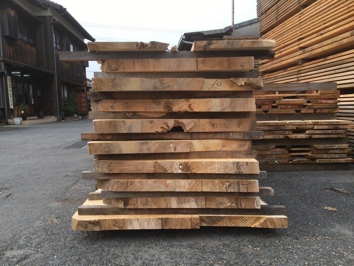 無垢材　銀杏（イチョウ）