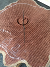 ブビンガ　一枚板