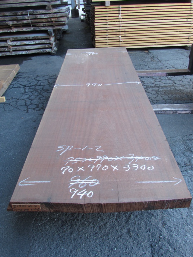 サペリ　一枚板