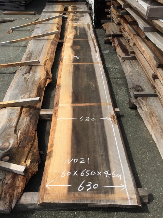 杉（スギ）　一枚板