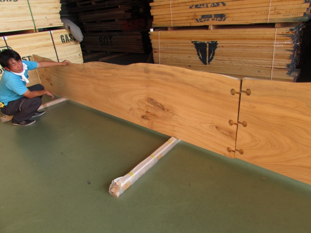 楠（クス）　一枚板