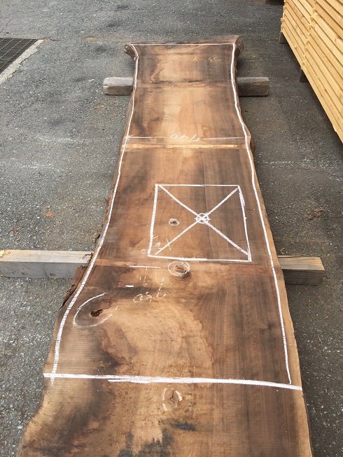 ウォールナット　一枚板