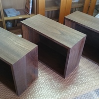 森の文庫本 　バラ35枚と塗装仕上の桐ケース