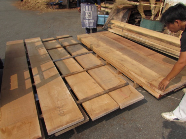 チーク　無垢材
