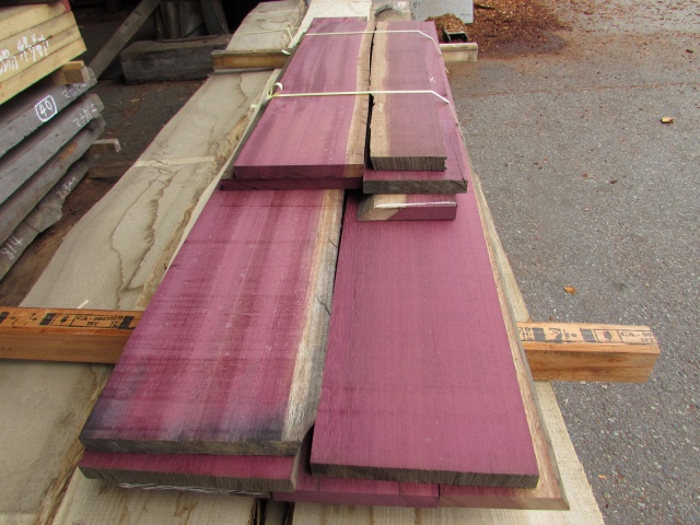 パープルハート　無垢材