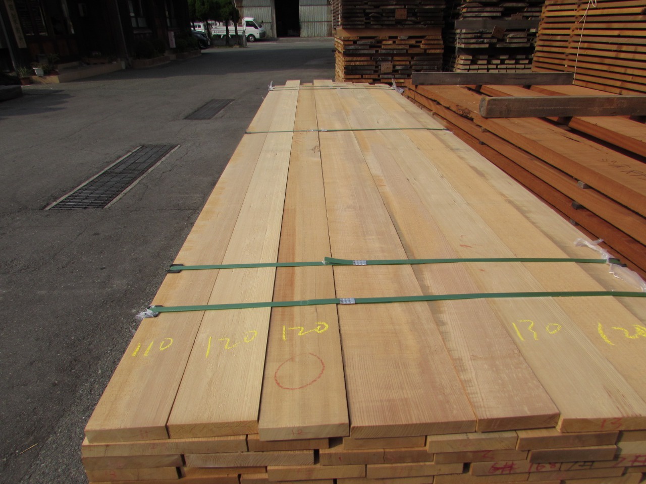 最安 木材 板 米栂 木板無目枠25mmX80mmX3000mm