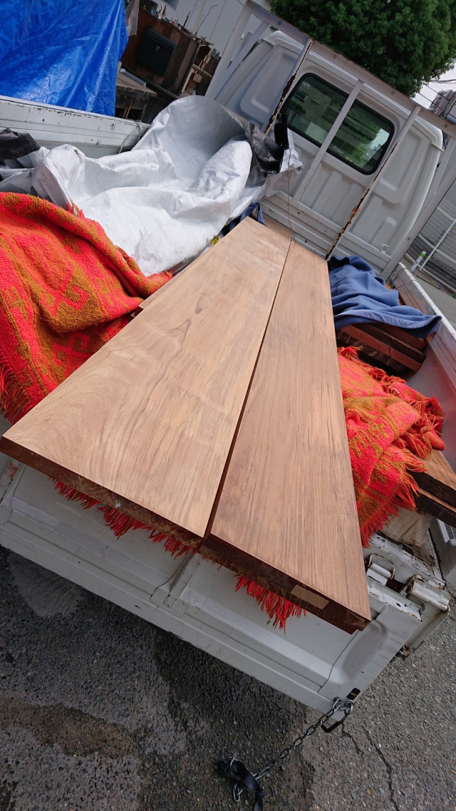 チーク　無垢材