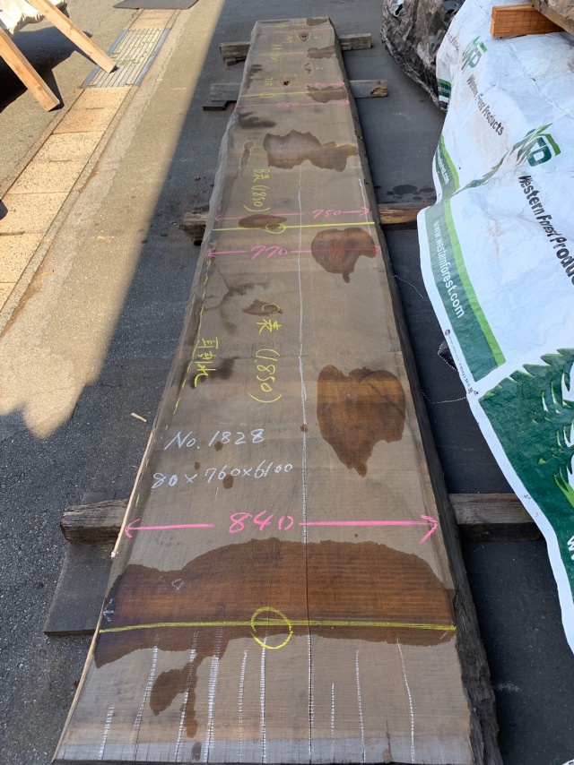 米檜葉（ベイヒバ）　一枚板