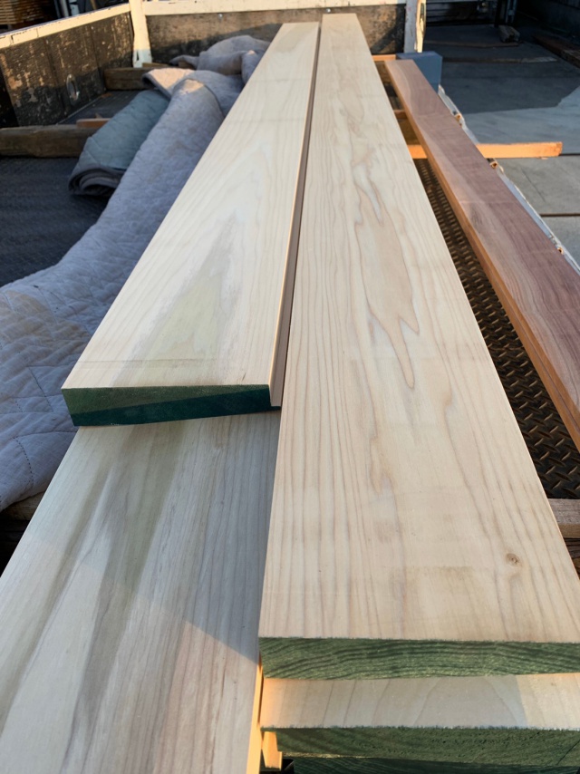 イエローポプラ　無垢材