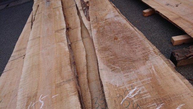 カーリーメープル　無垢材