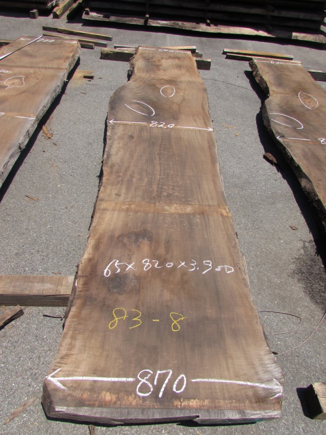 ウォールナット　一枚板