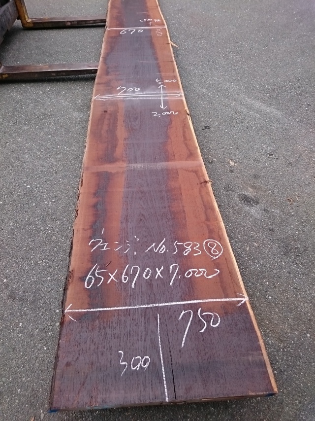 ウエンジ　一枚板