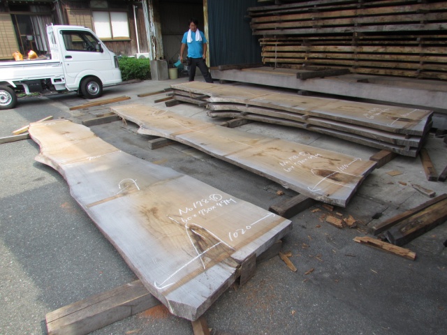 栴檀（センダン）　一枚板