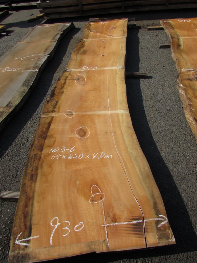 肥松（コエマツ）　一枚板