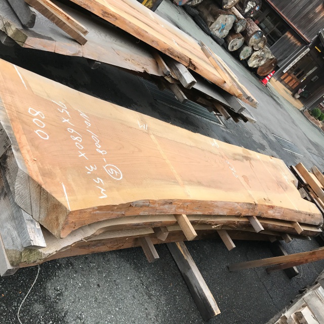 ブビンガ　一枚板