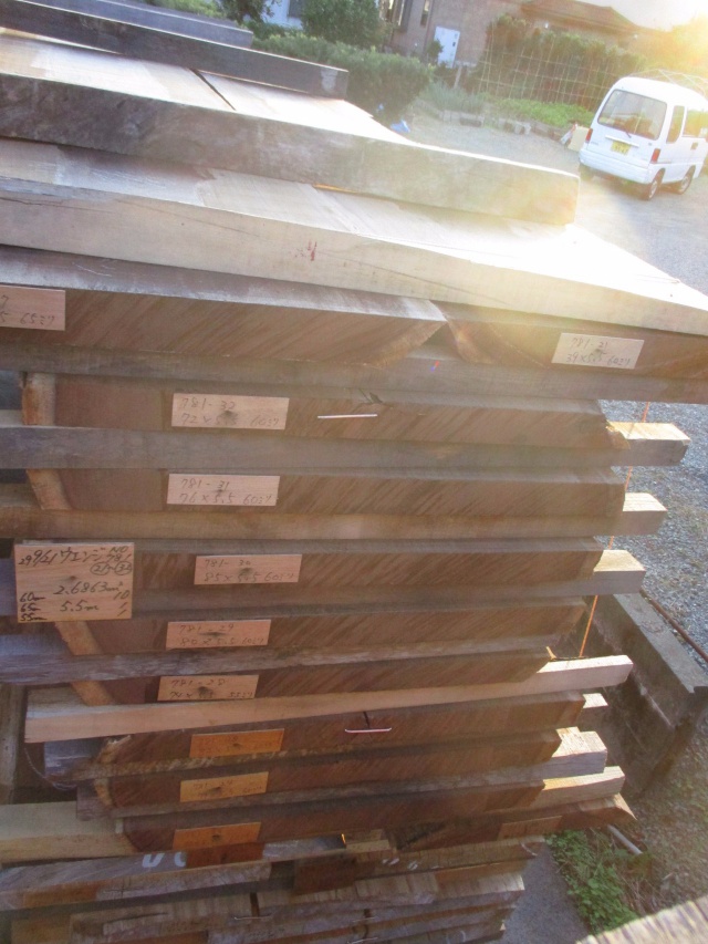 ウエンジ　無垢材