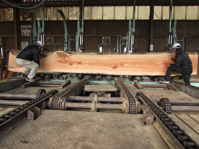 チェリー　無垢材