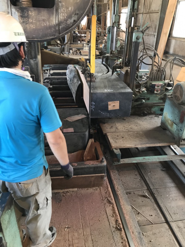 パープルハート　無垢材