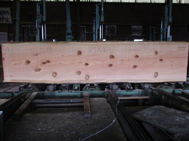 米松（ベイマツ）　一枚板