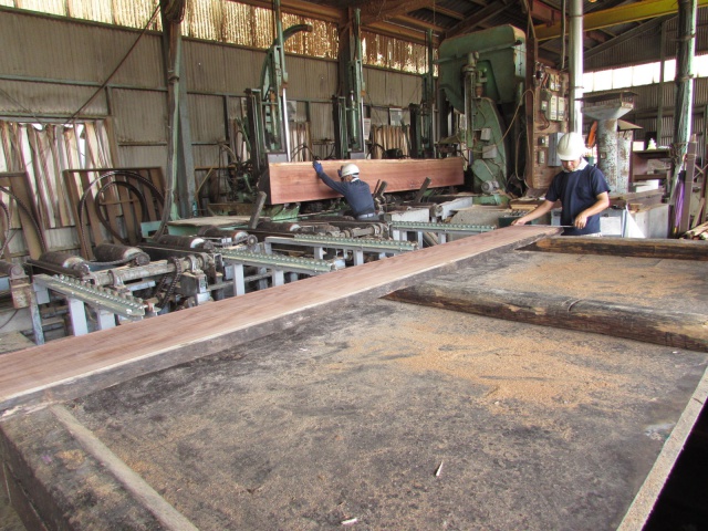 パープルハート　無垢材