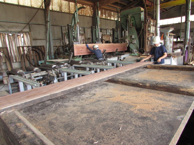 パープルハート 無垢材