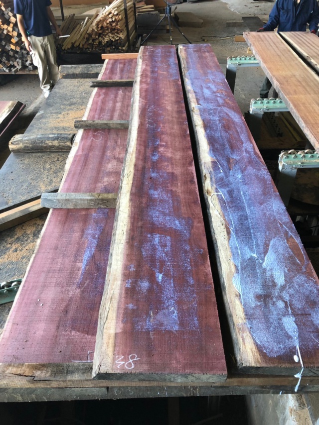 パープルハート 無垢材