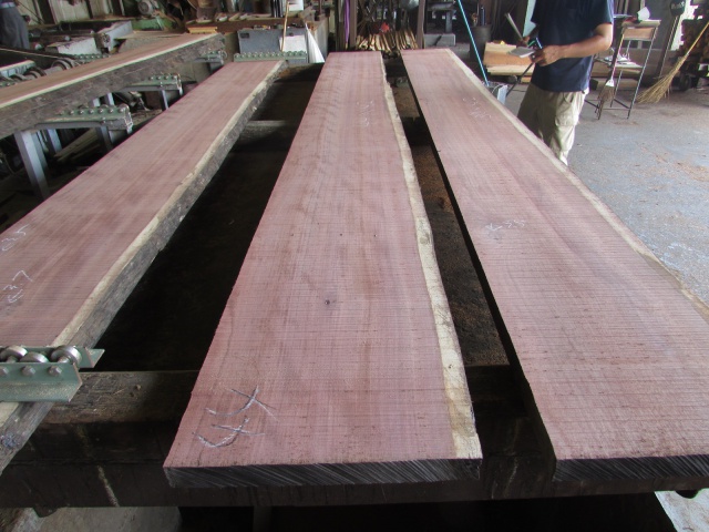 パープルハート 無垢材