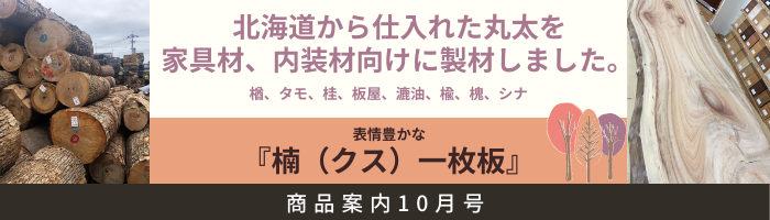 木材販売　商品案内10月号