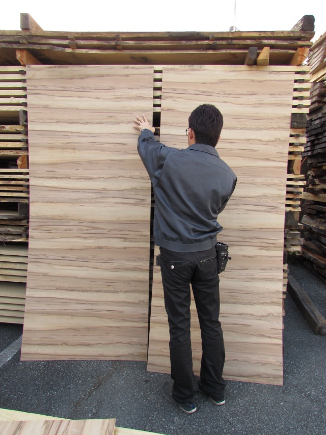 サテンウォールナット　ツキ板