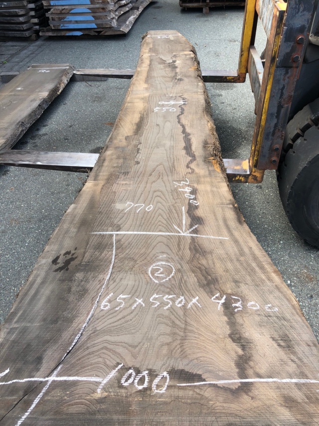 神代欅（ジンダイケヤキ）　一枚板天板