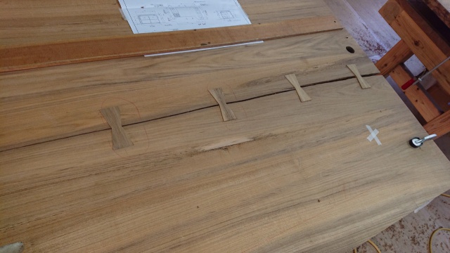 チーク　一枚板