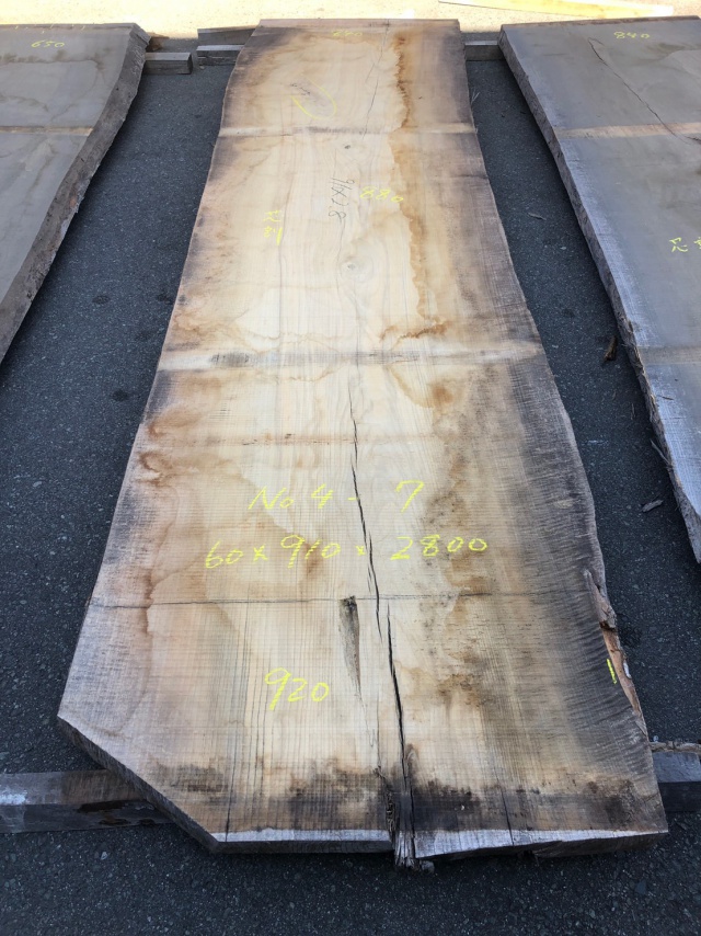 ホワイトアッシュ　一枚板