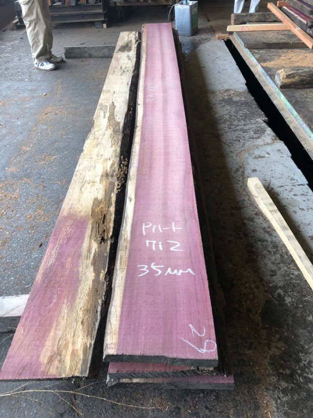 パープルハート　無垢材