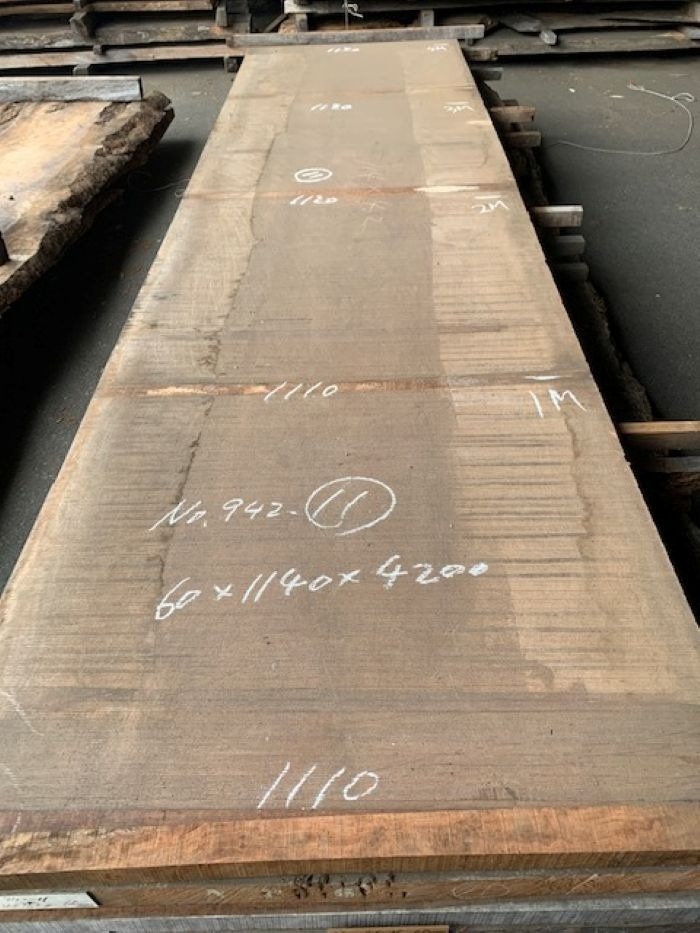 ブビンガ一枚板　カウンター